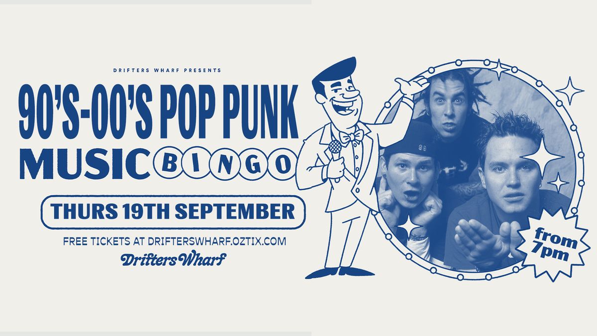 90s - 00s Pop Punk Music Bingo | Drifters Wharf