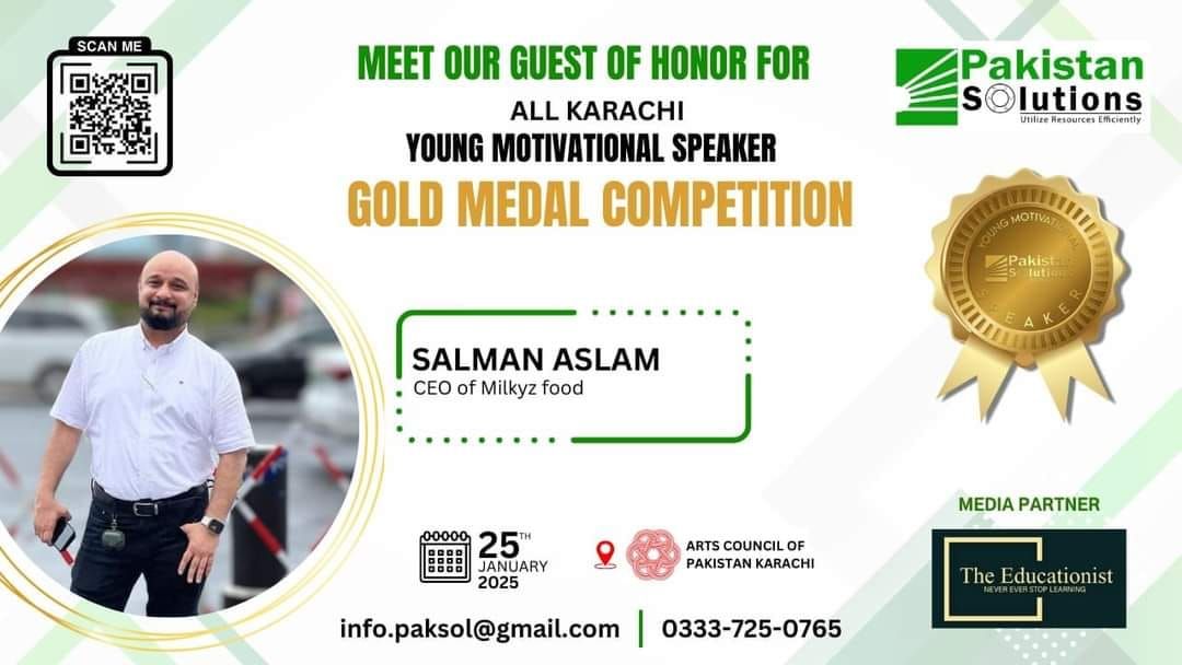 All Karachi Young Motivational Speaker Gold Medal Competition