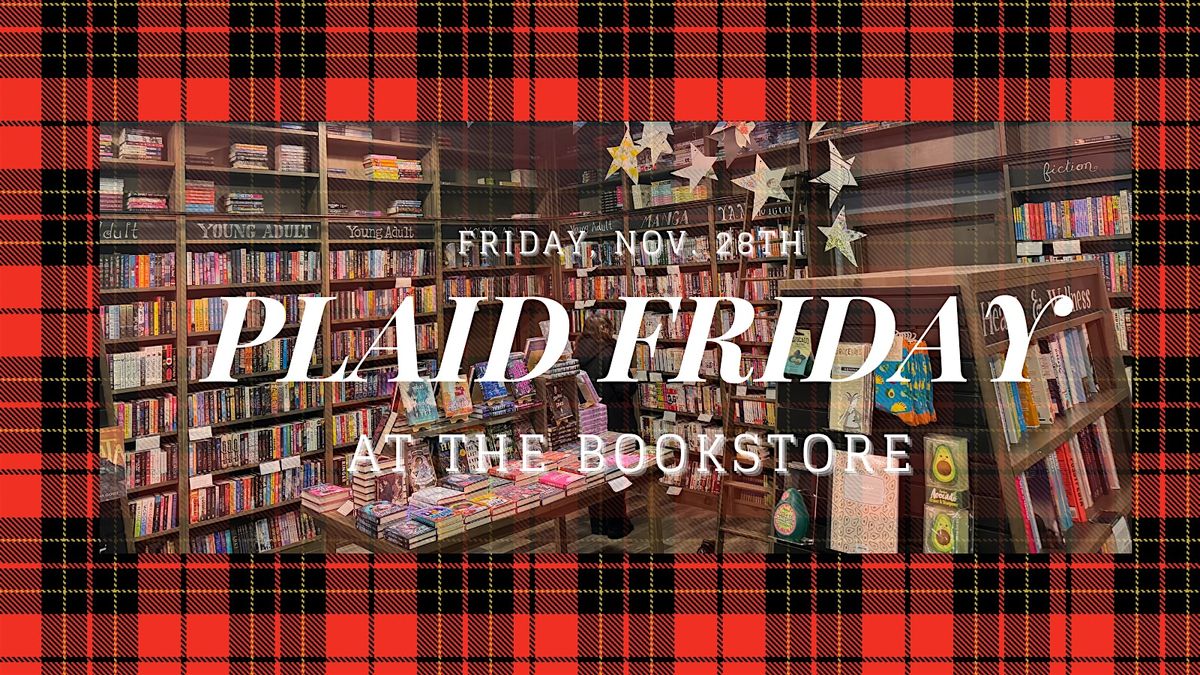 Plaid Friday at the bookstore