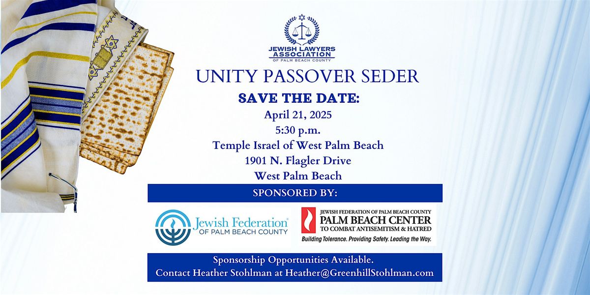 Unity Passover Seder