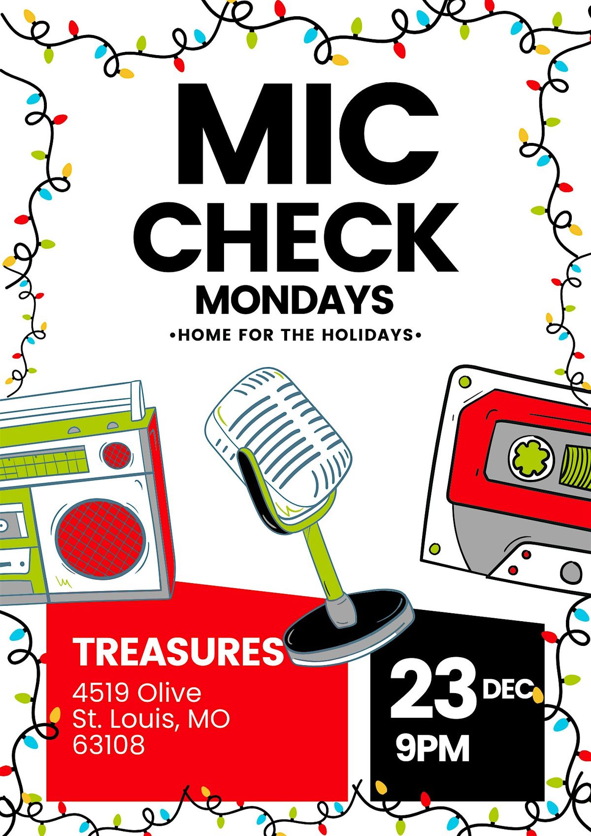 Mic Check Mondays!! Home for the Holidays