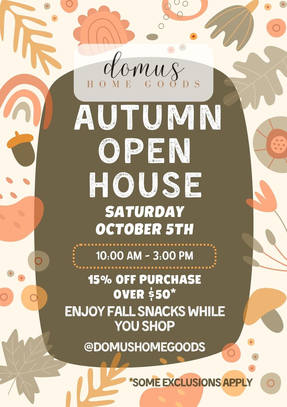 Autumn Open House