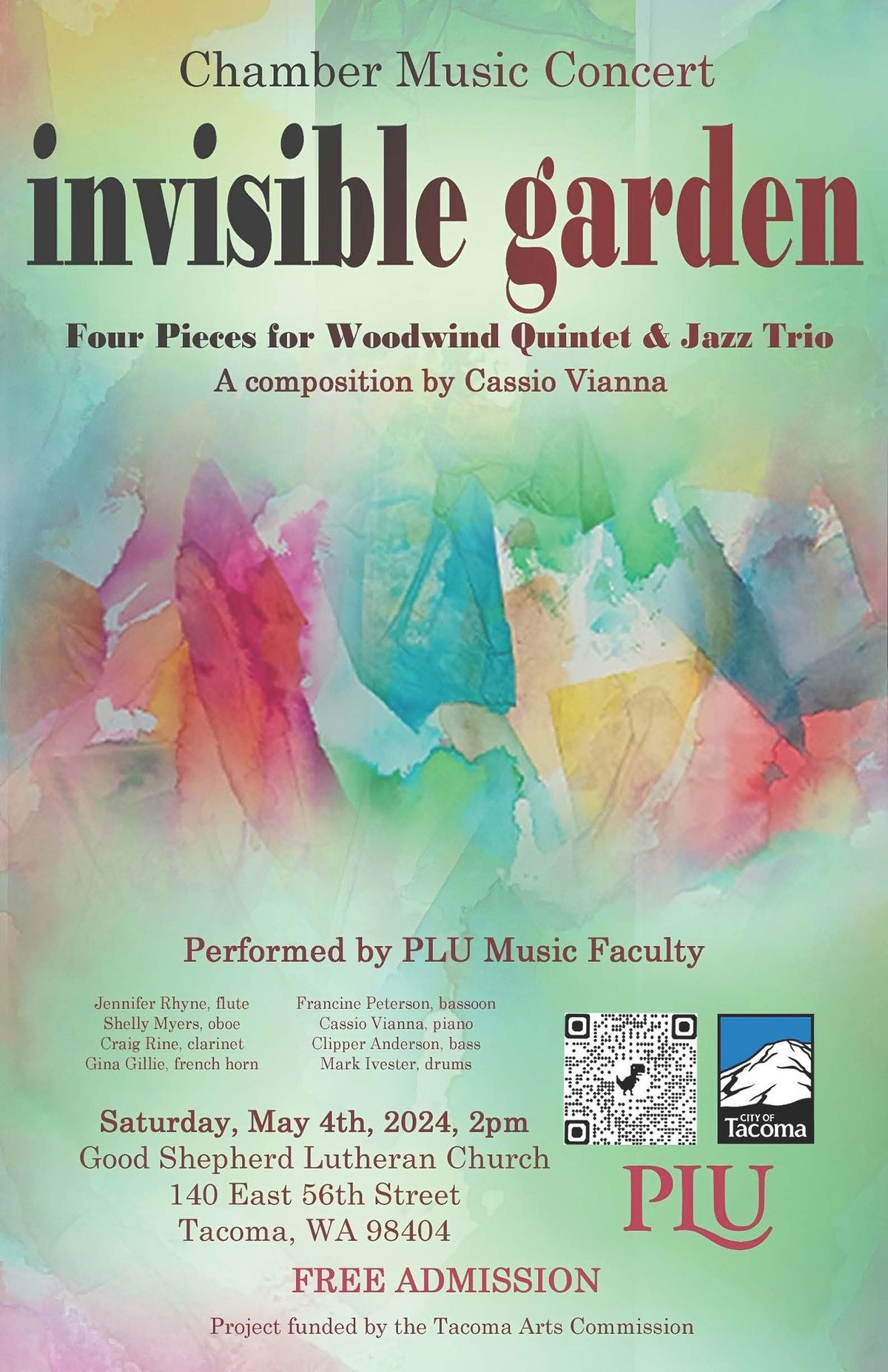 Invisible Garden: Four Pieces for Woodwind Quintet & Jazz Trio 