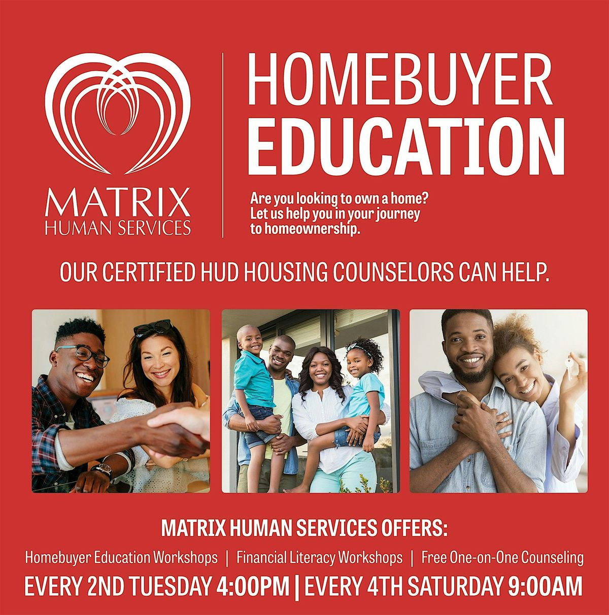 Homebuyer Education Workshop (Tues. Afternoon)