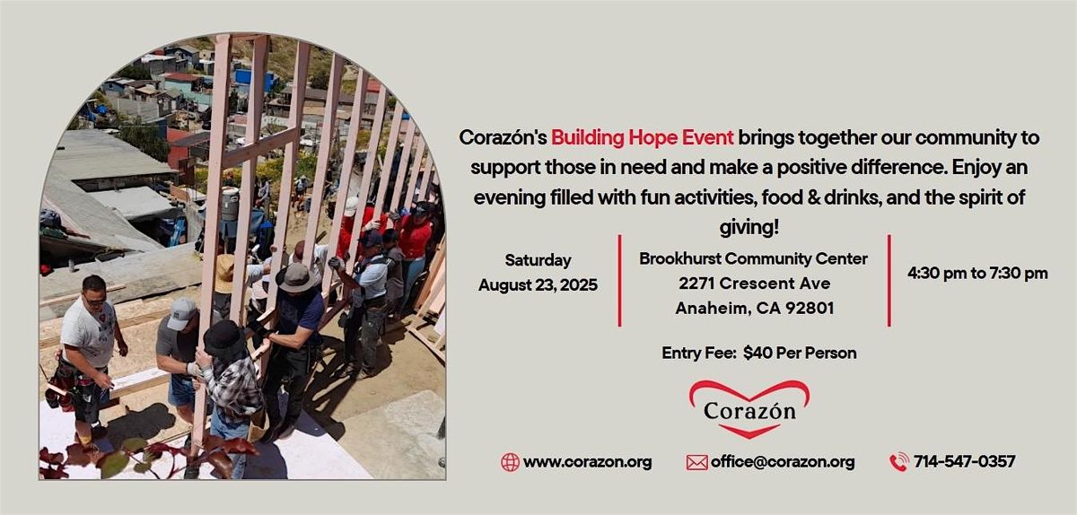 Coraz\u00f3n's Building Hope Event