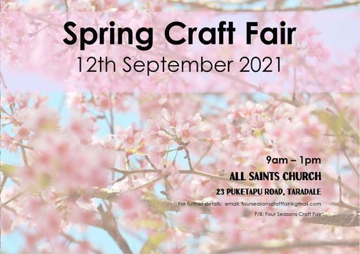 Spring Arts And Craft Fair All Saints Taradale Napier 17 October 2021 Cherokee High School Spring Craft Fair 2022