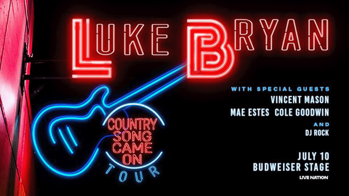 Luke Bryan with Mae Estes, Cole Goodwin, and DJ Rock