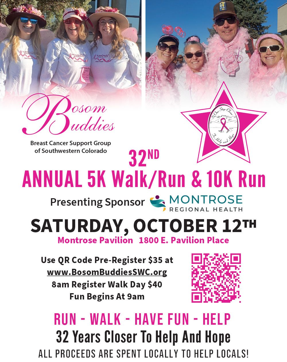 32nd Annual Bosom Buddies 5K Walk\/10K Run