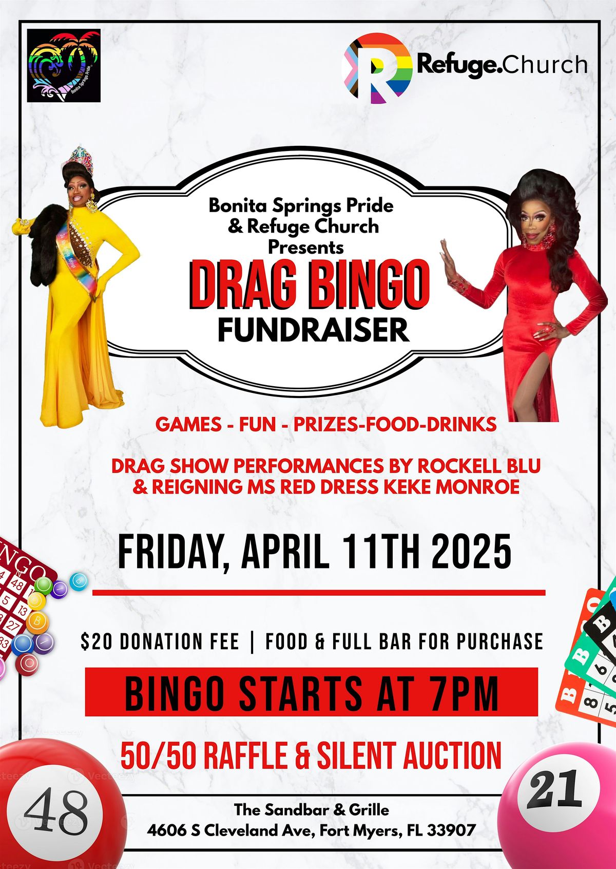 Drag Bingo for Pride & Refuge!