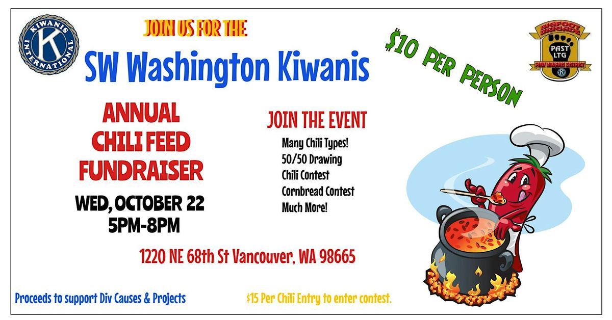 SW Washington Kiwanis Annual Chili Feed Fundraiser