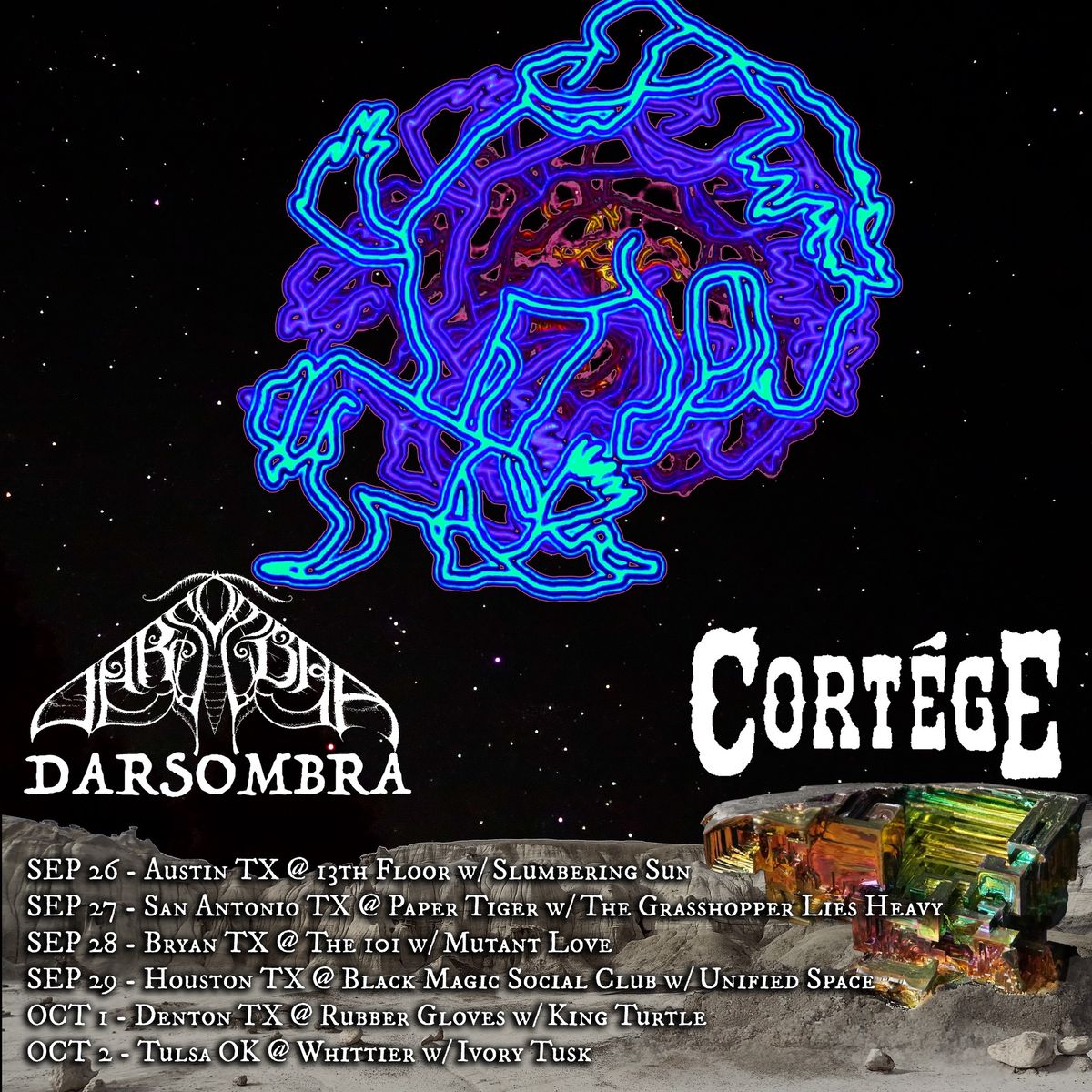 Darsombra \/ Cort\u00e8ge \/  Mutant Love at The 101