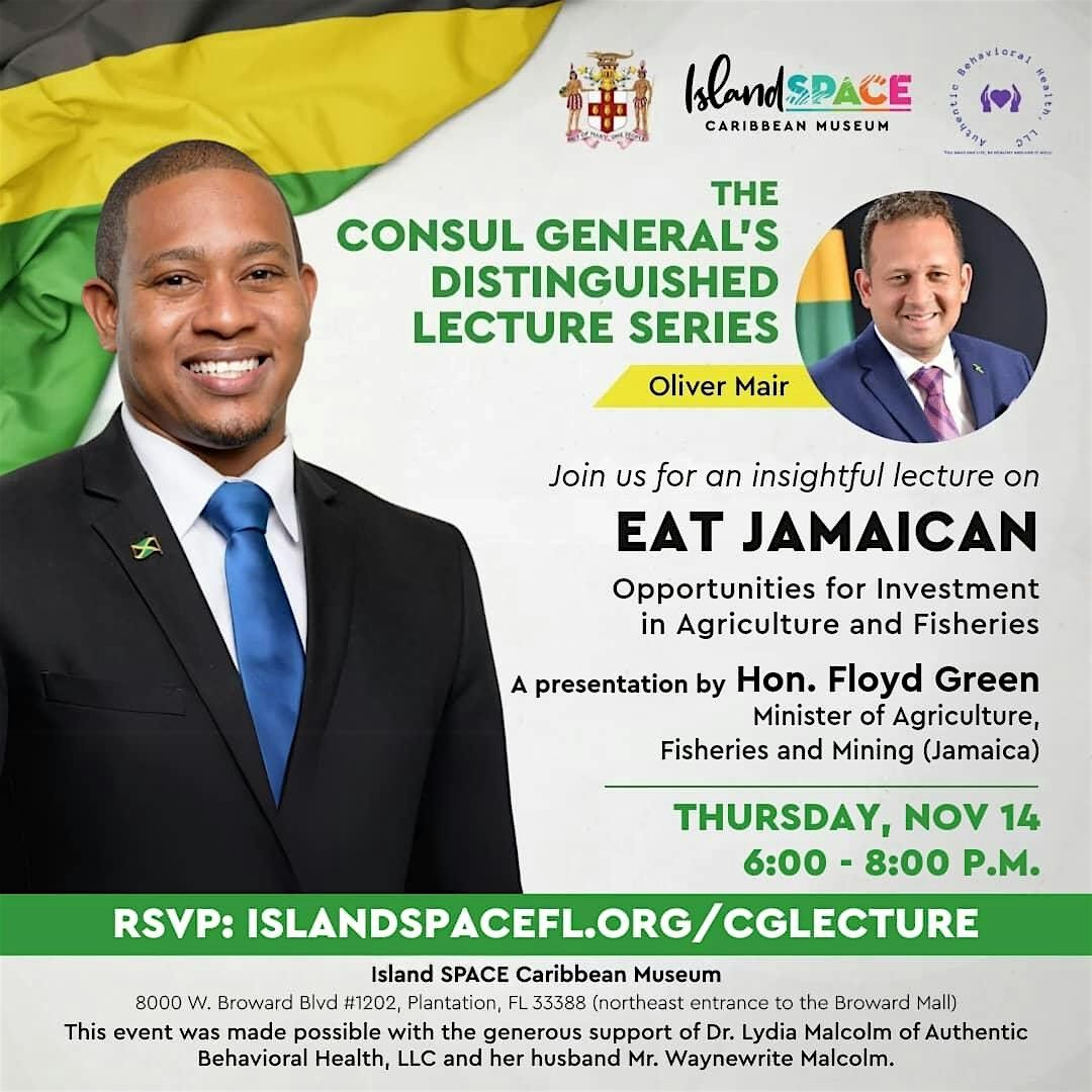 Consul General's Distinguished Lecture Series: Hon. Floyd Green