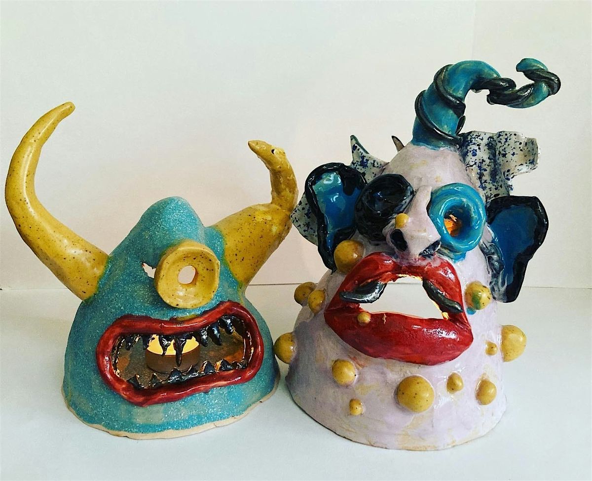 Halloween Monster Lantern Ceramics Kids Class