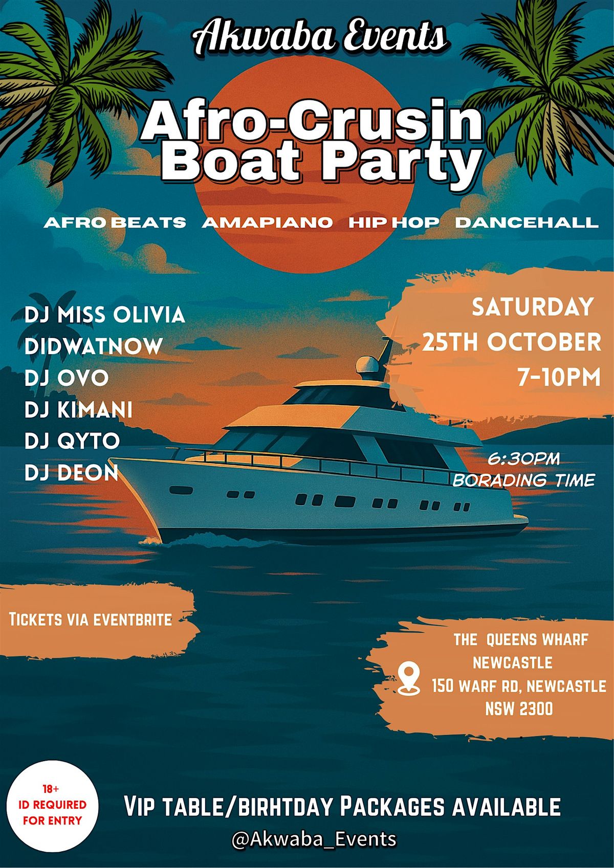 Afro-Cruisin\u2019 Boat Party
