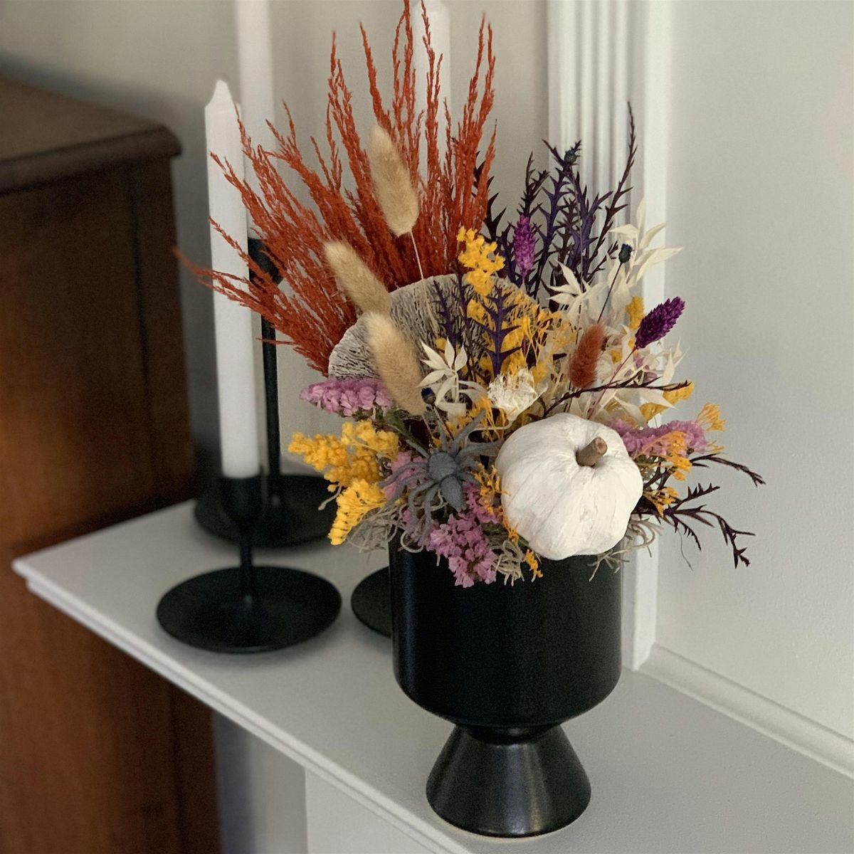 Dried Flower Halloween Workshop