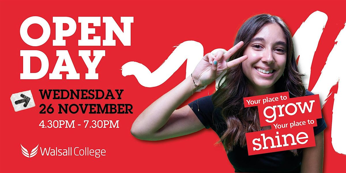 Walsall College November Open Day 2025