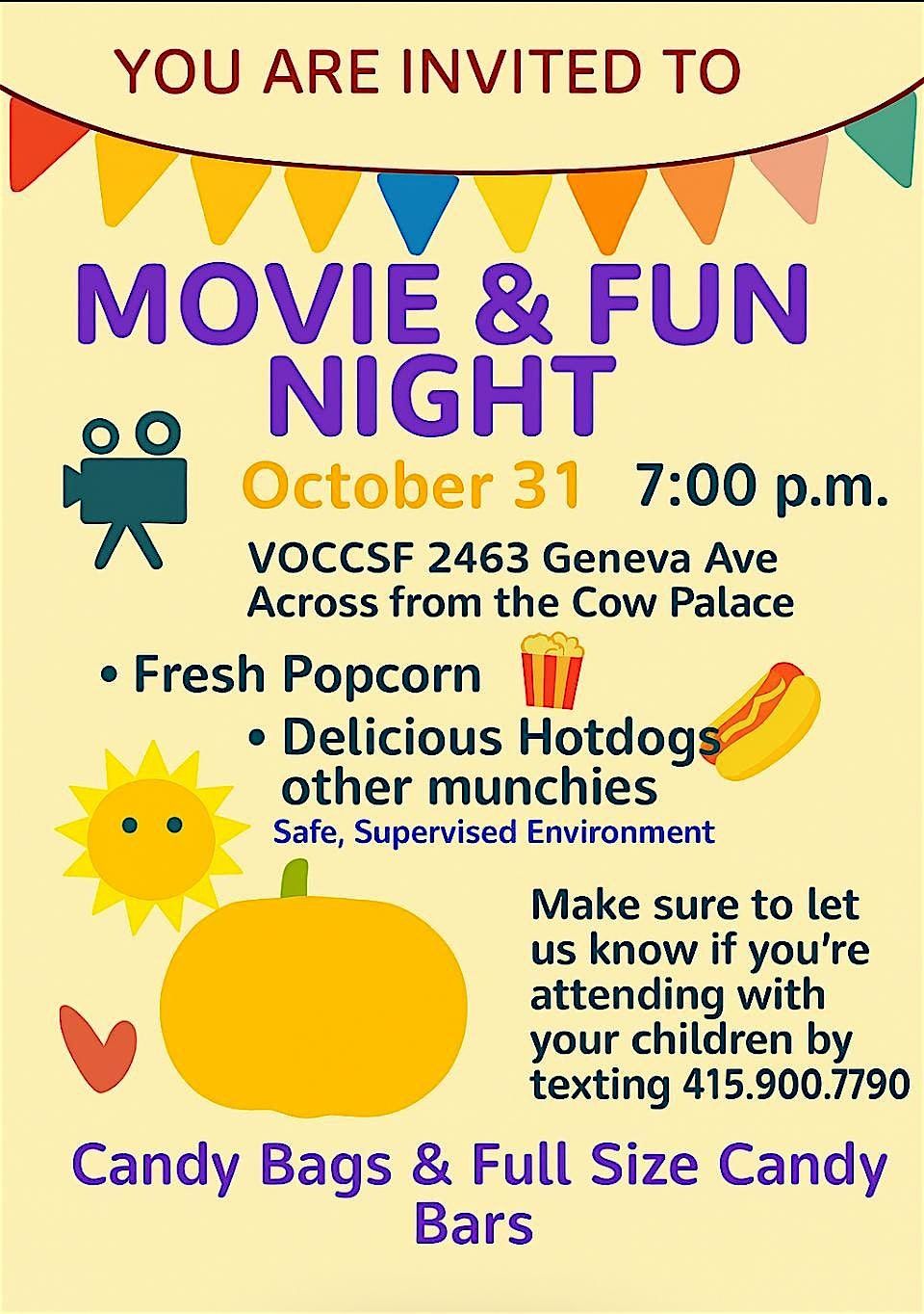 ALL TREATS NO TRICKS - MOVIE & FUN NIGHT