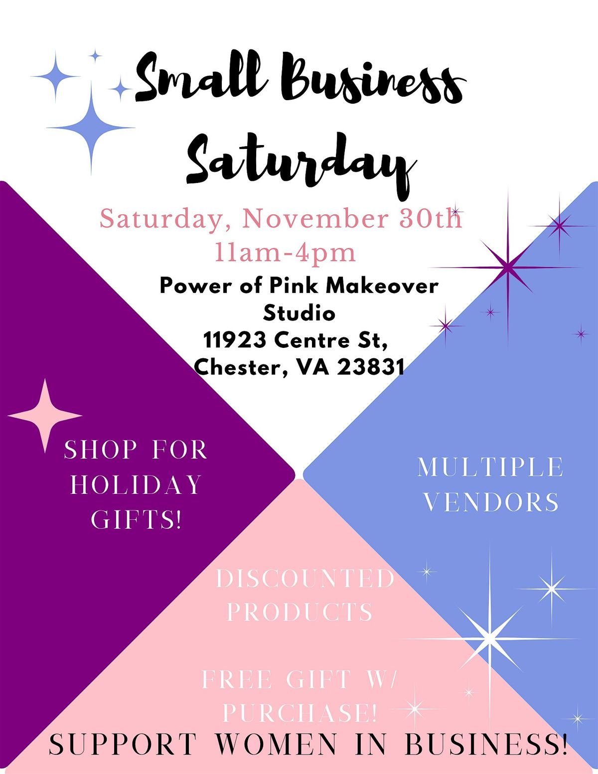 Pop-Up Shop | Small Business Saturday