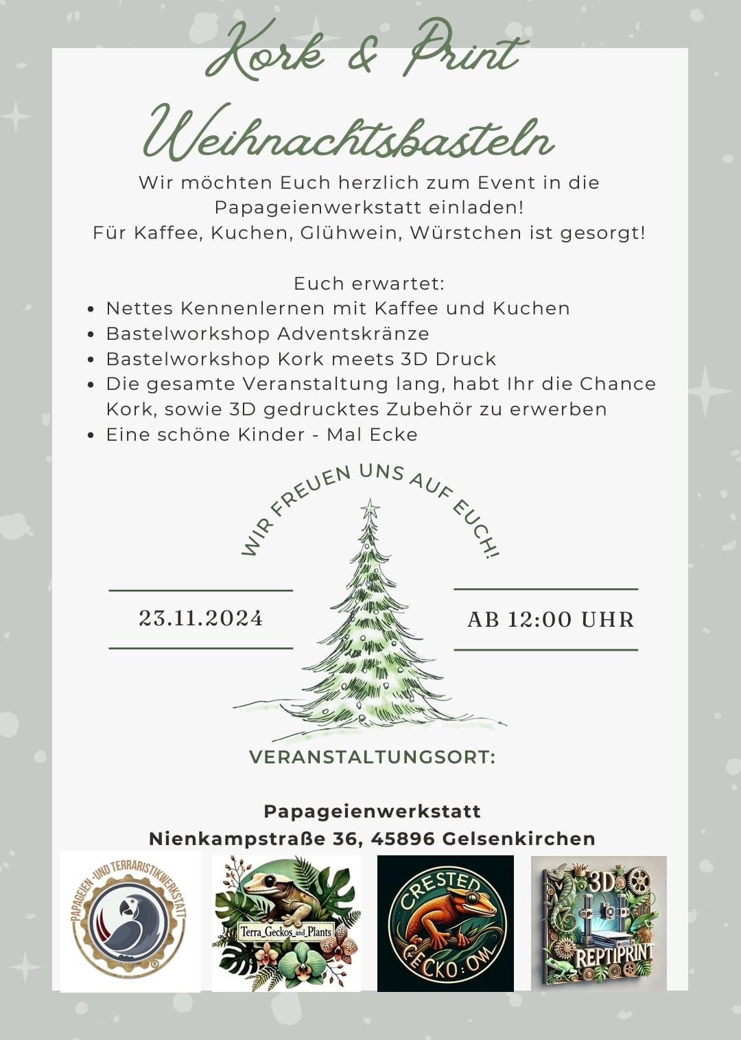 Kork & Print Weihnachtsbasteln