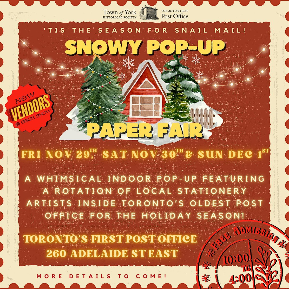 Snowy Pop-up Paper Fair