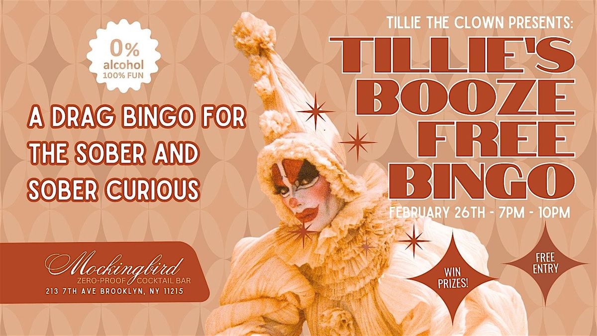 Tillie's BOOZE FREE Bingo