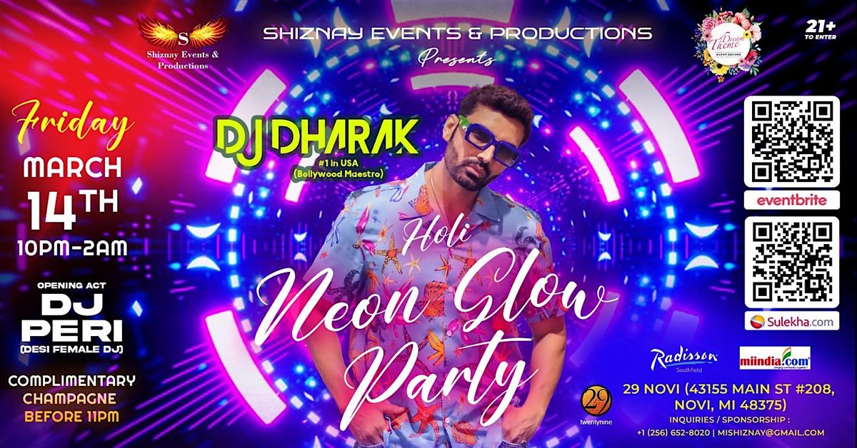 Holi Neon Glow Party with DJ Dharak