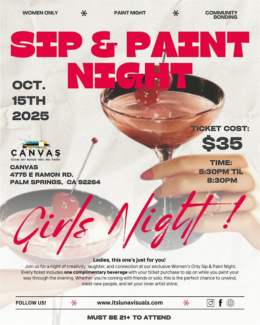 Sip & Paint Night - Palm Springs