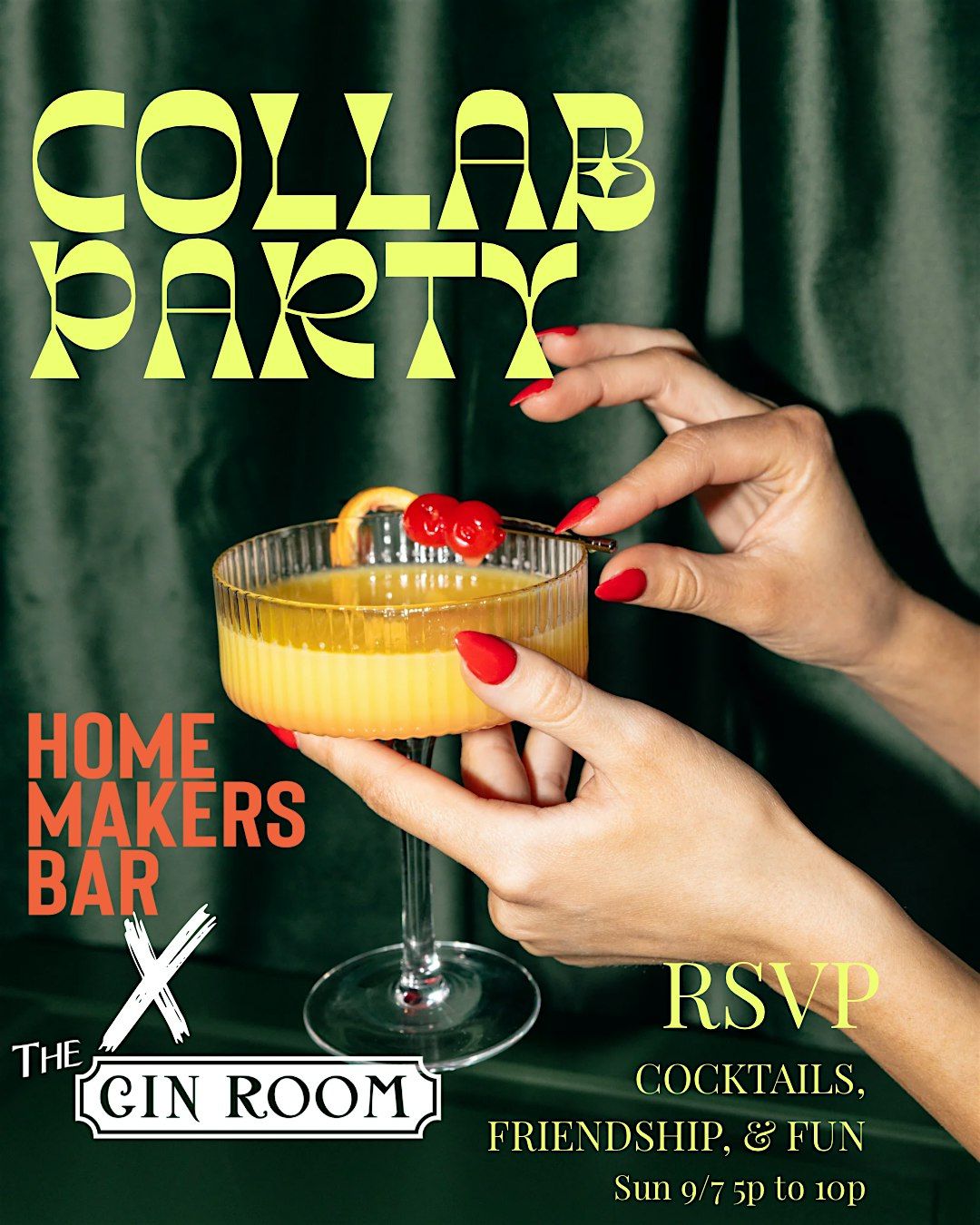 Ginworld Presents The Gin Room Collab x Homemakers Bar Cincy Sept 7th