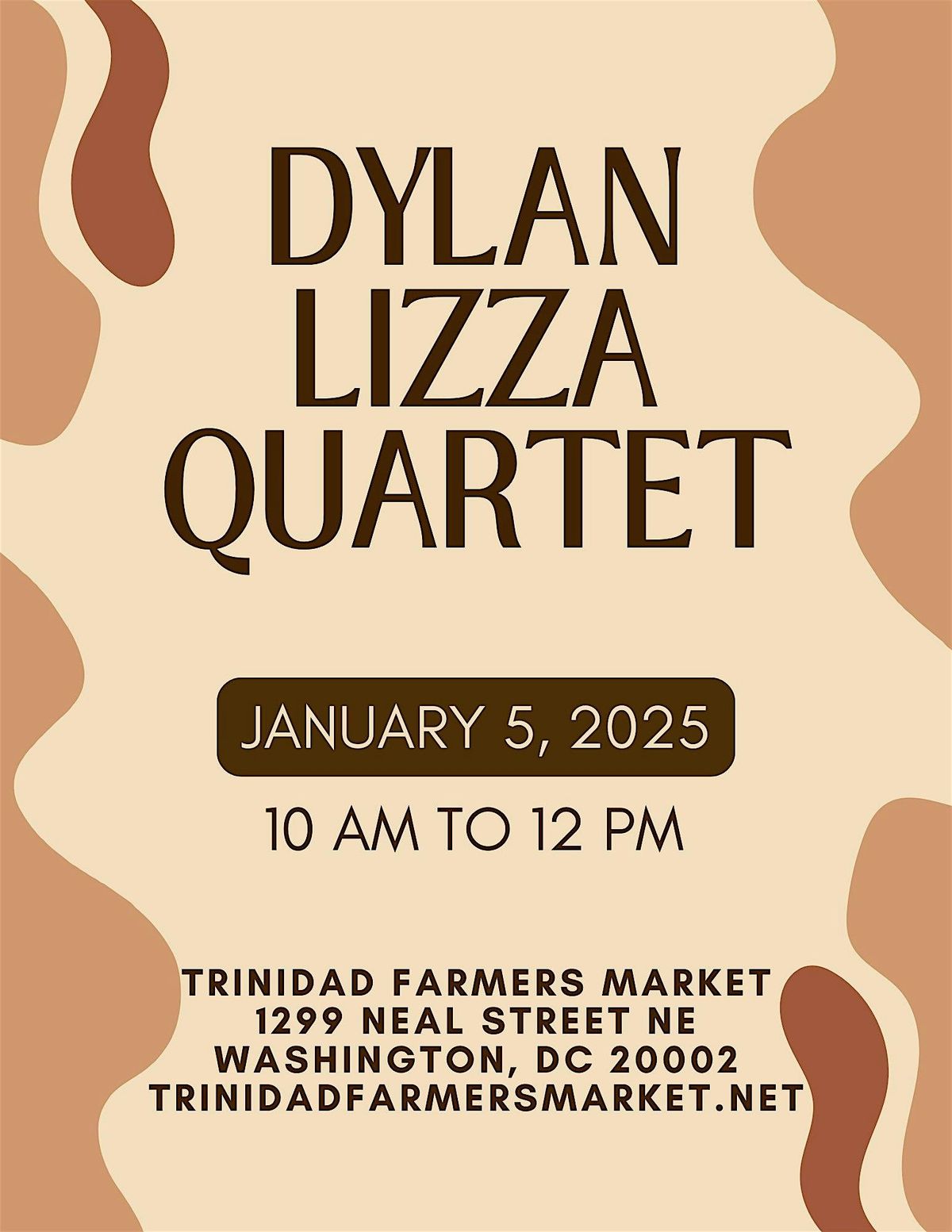 Dylan Lizza Quartet Jazz Music @ Trinidad Farmers Market (FREE TO ALL)