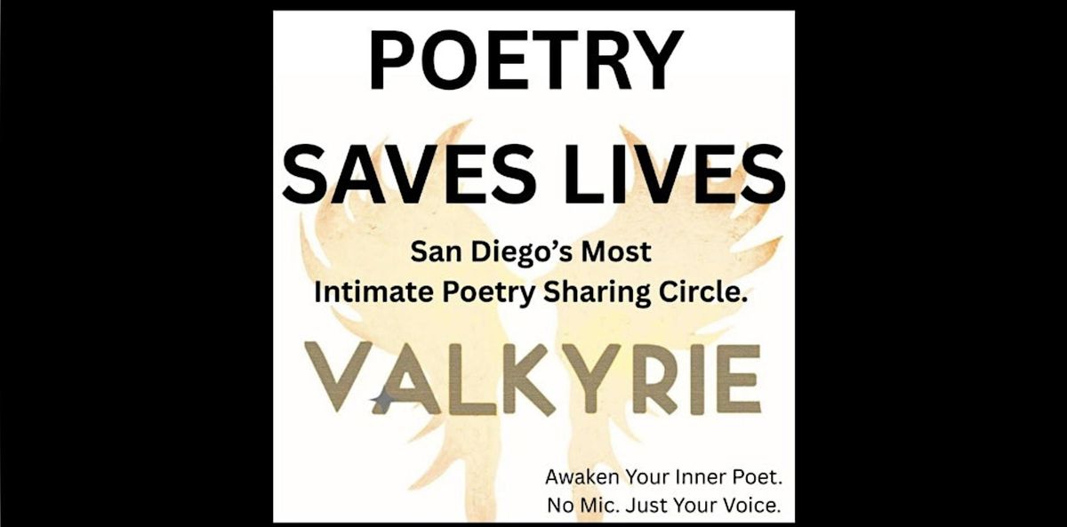 Poetry Saves Lives: SD's Most Intimate Poetry Circle