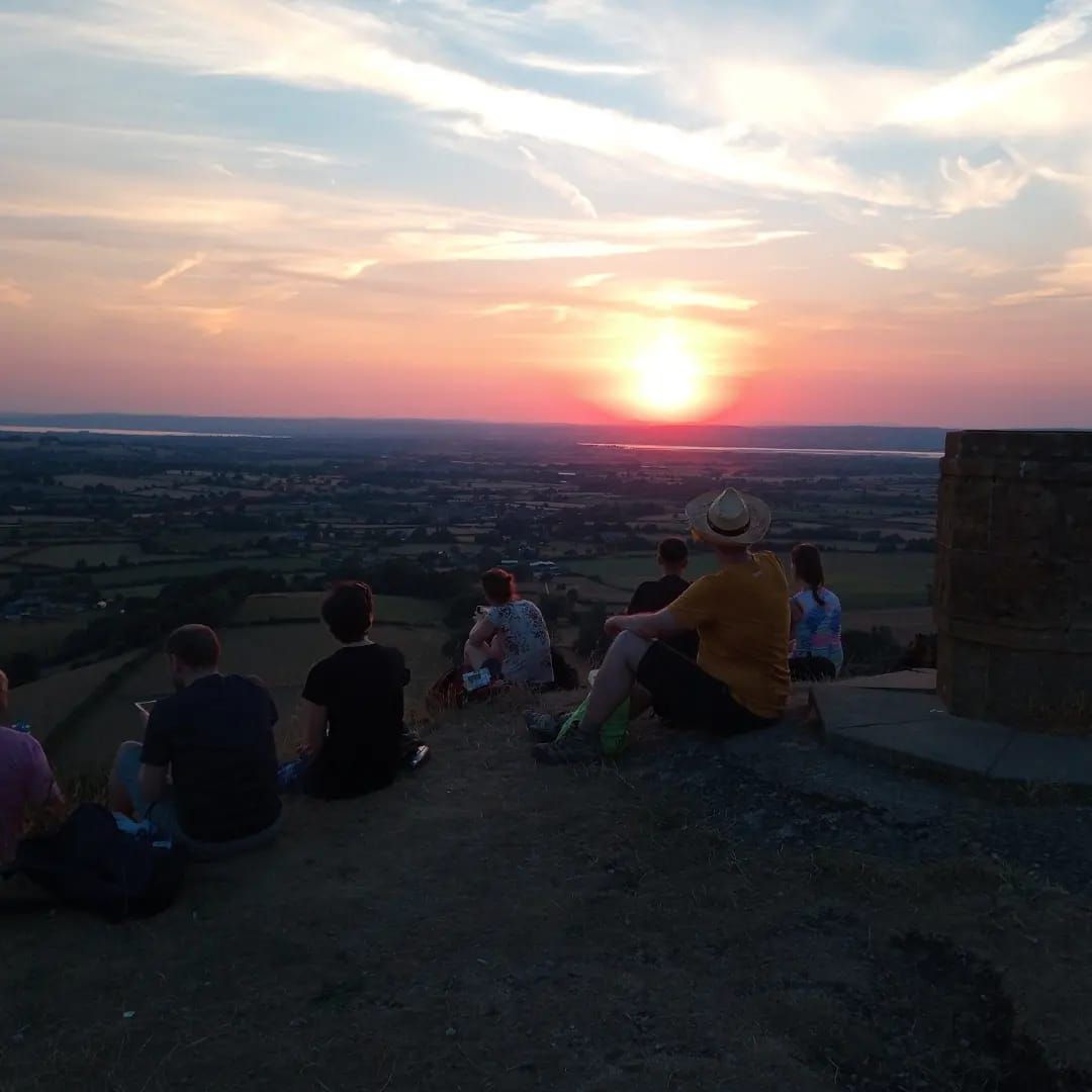 Nympsfield 5mile hilly Sunset (and Crescent Moon spotting) walk (01\/03\/25)