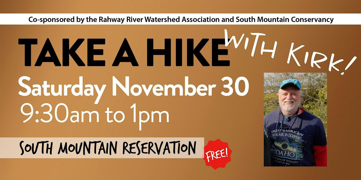 Hike in South Mountain Reservation with RRWA President Kirk Barrett!