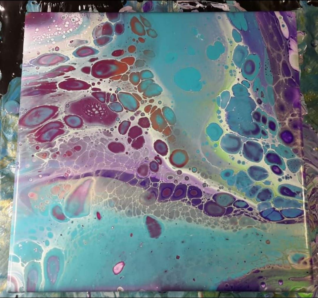 Acrylic Pouring x3 Techniques ~ x2 Canvases & All Supplies Included $90 Beginners & Up