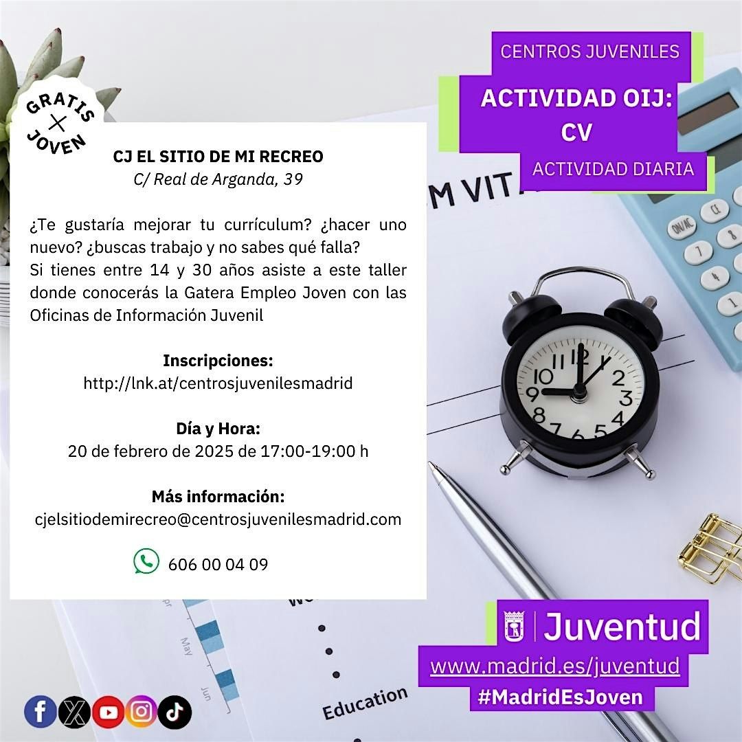 PREPARA TU CV CON LA OIJ