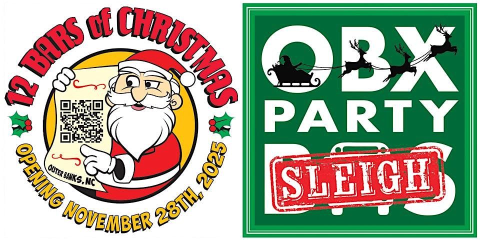 12 Bars of Christmas VIP crawl on the OBX Party Sleigh (GREEN ROUTE)