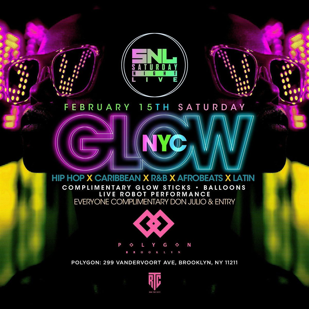 Glow at Polygon: Everyone Free entry with RSVP