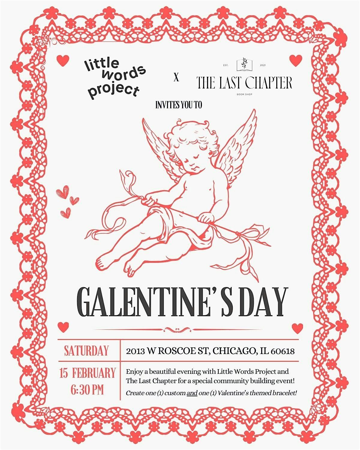 TLC X Little Words Project Galentine's Day Beading Experience