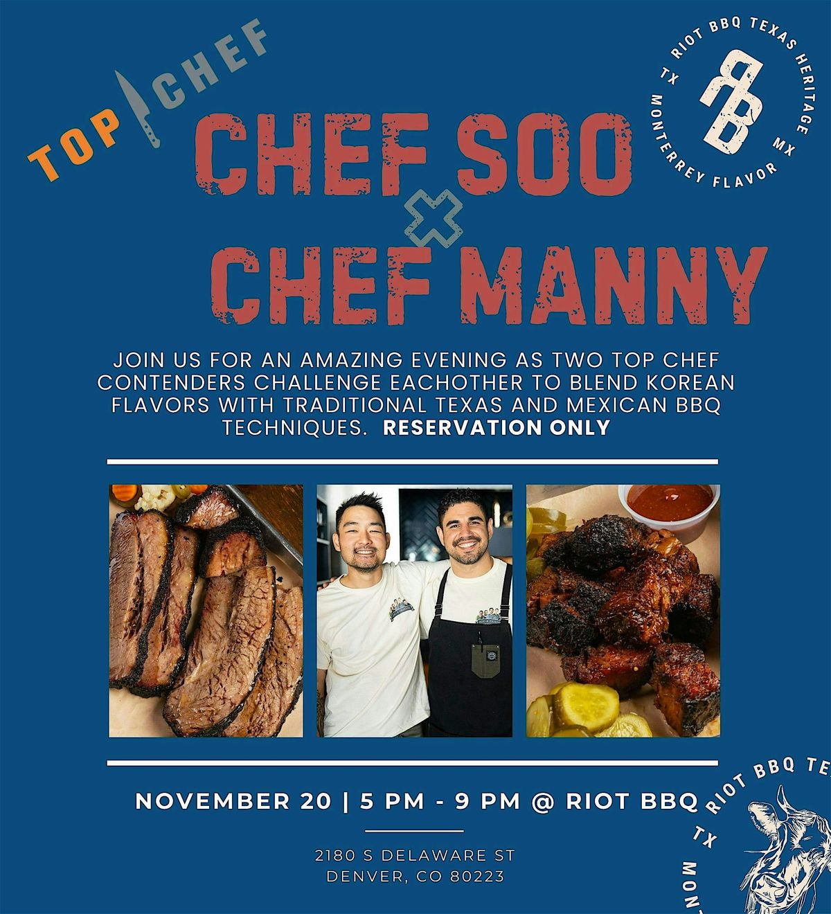 Chef Soo & Chef Manny @ Riot BBQ