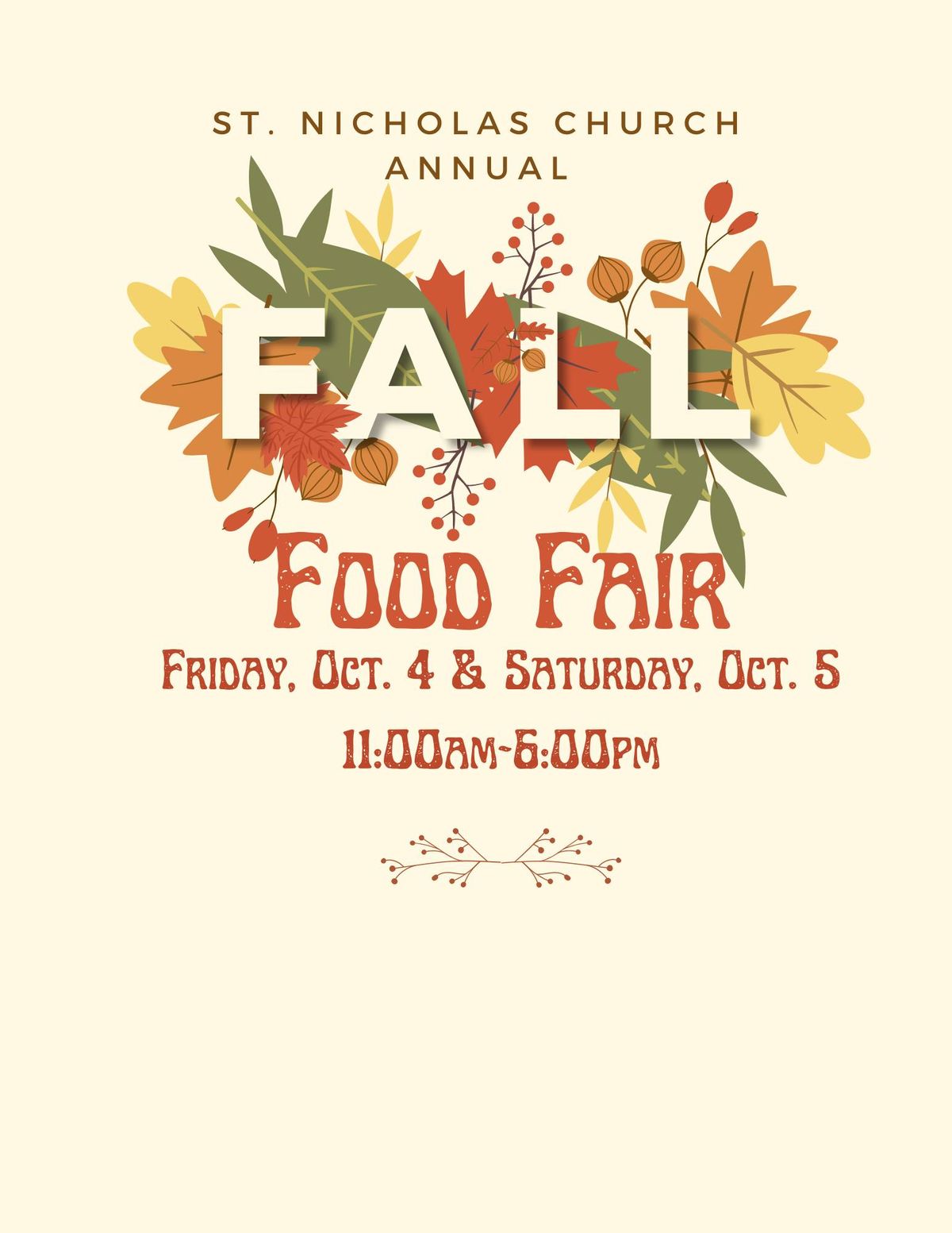 Fall Food Fair