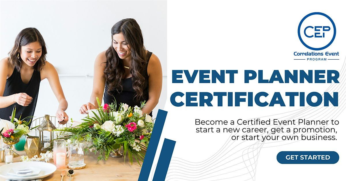 2-Day Chicago Event Planner Certification November 15-16, 2025
