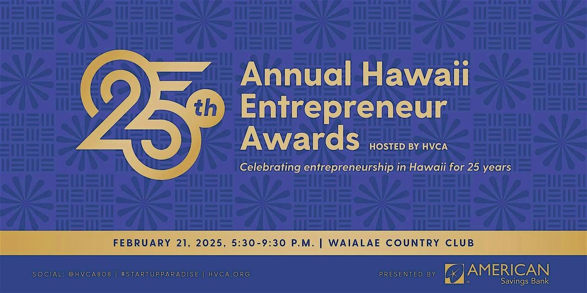 25th Annual Hawaii Entrepreneur Awards