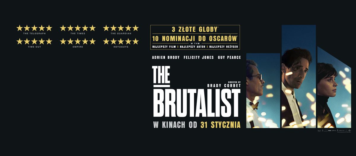 THE BRUTALIST - pokazy filmu w Kinie Lubo\u0144 2.0 