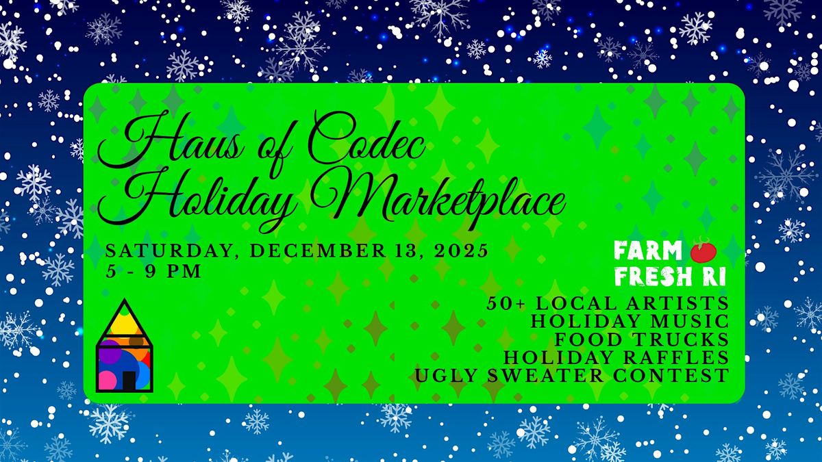 Haus of Codec Holiday Marketplace at Farm Fresh RI