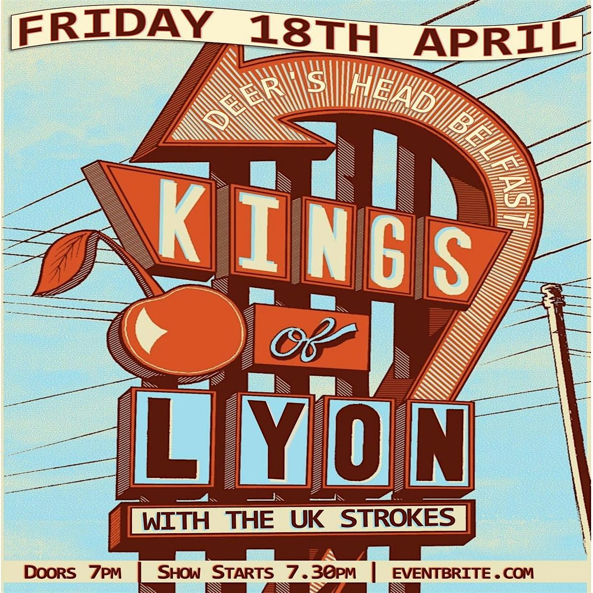 Kings Of Lyon & The Uk Strokes at The Deers Head Belfast 18\/4\/25