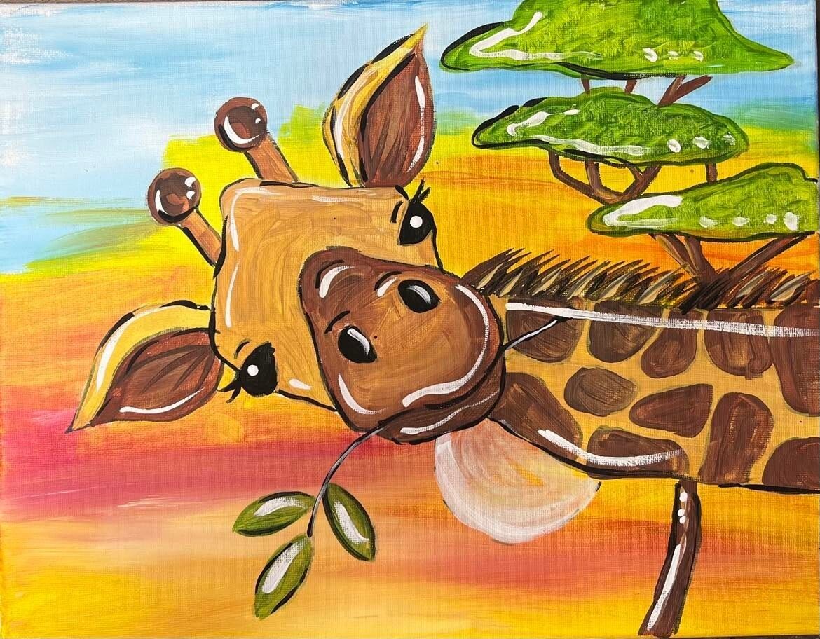 "Curious Giraffe" In-Studio Paint Party!