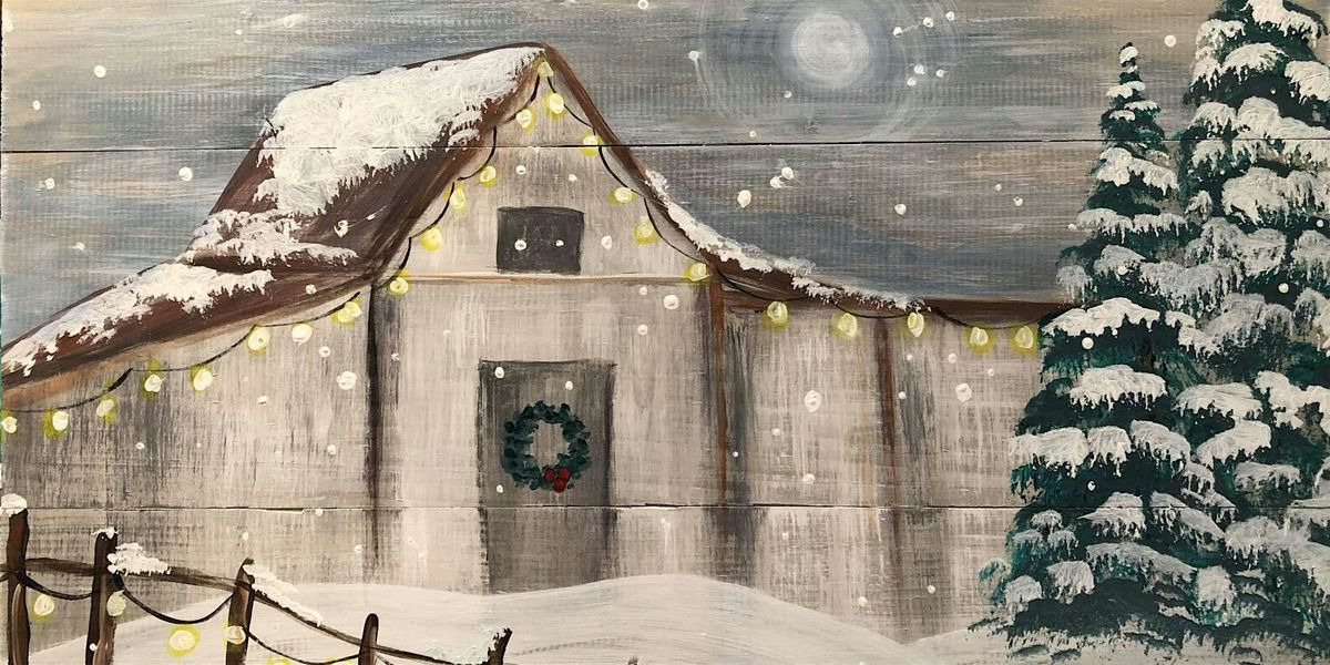 Winter Barn  - Paint and Sip by Classpop!\u2122