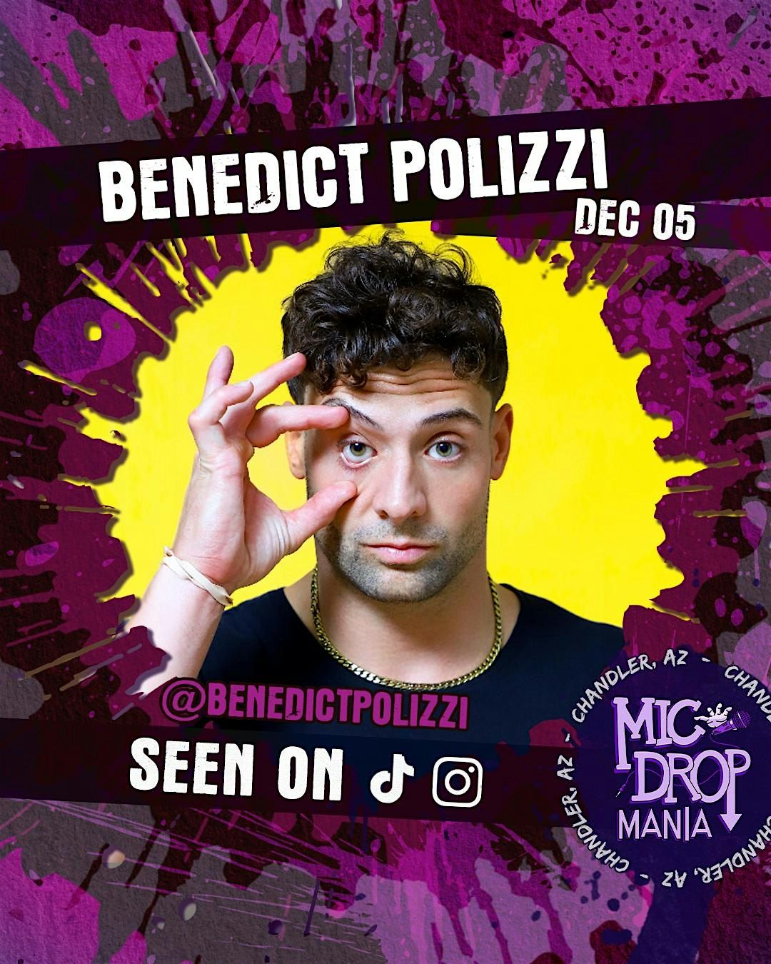 Comedian Benedict Polizi