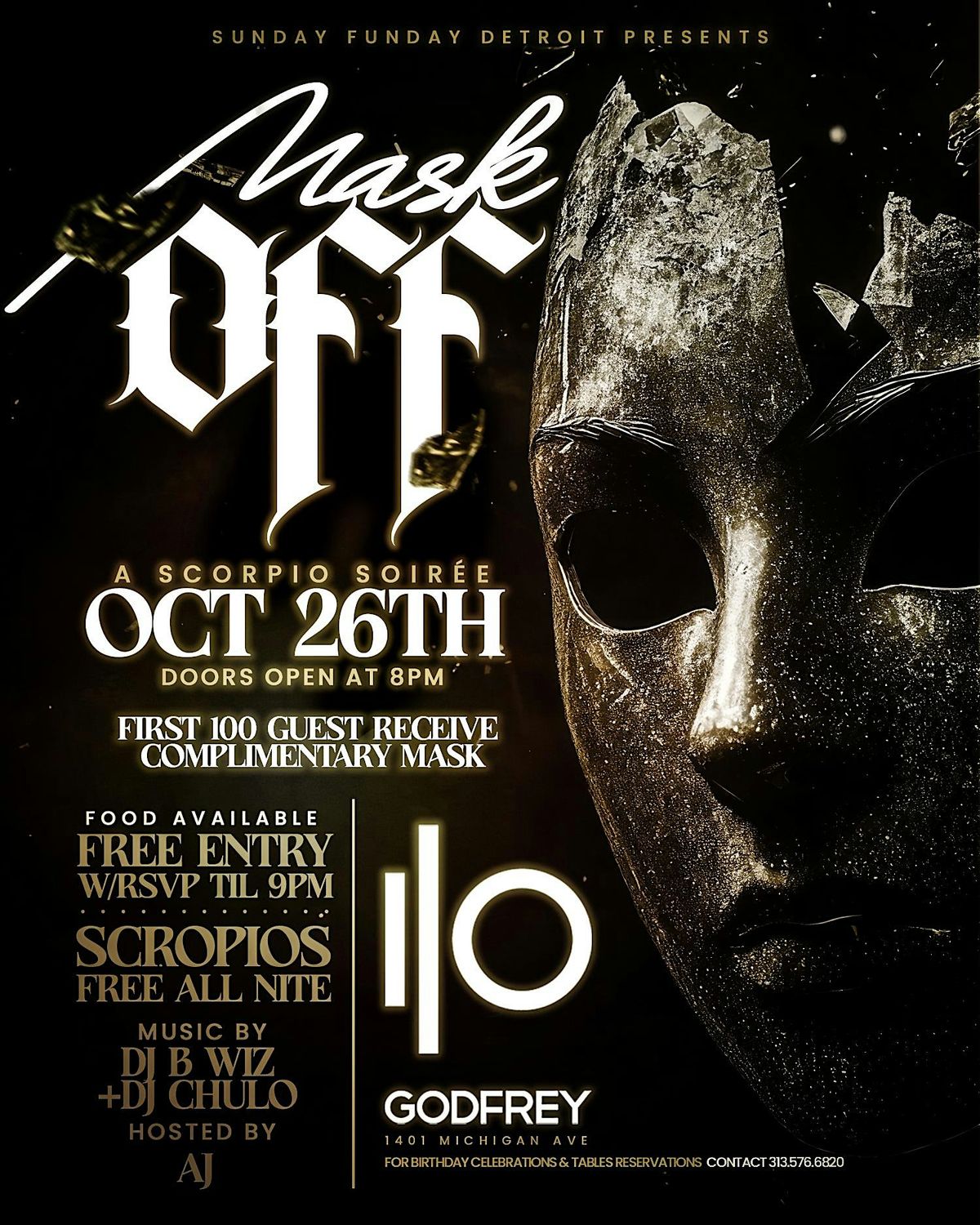 MASK OFF \u201cTHE SCORPIO SOIR\u00c9E\u201d