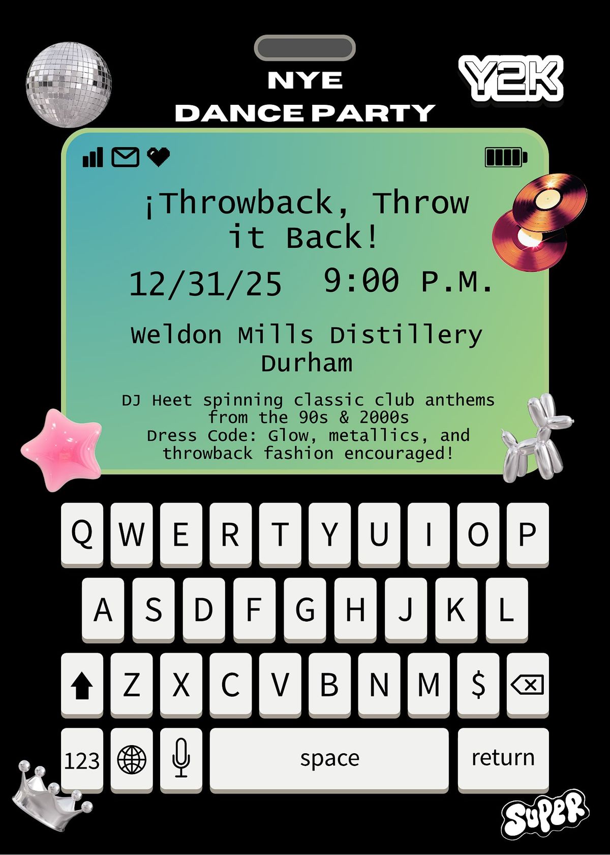 Throwback, Throw it Back! NYE Dance Party