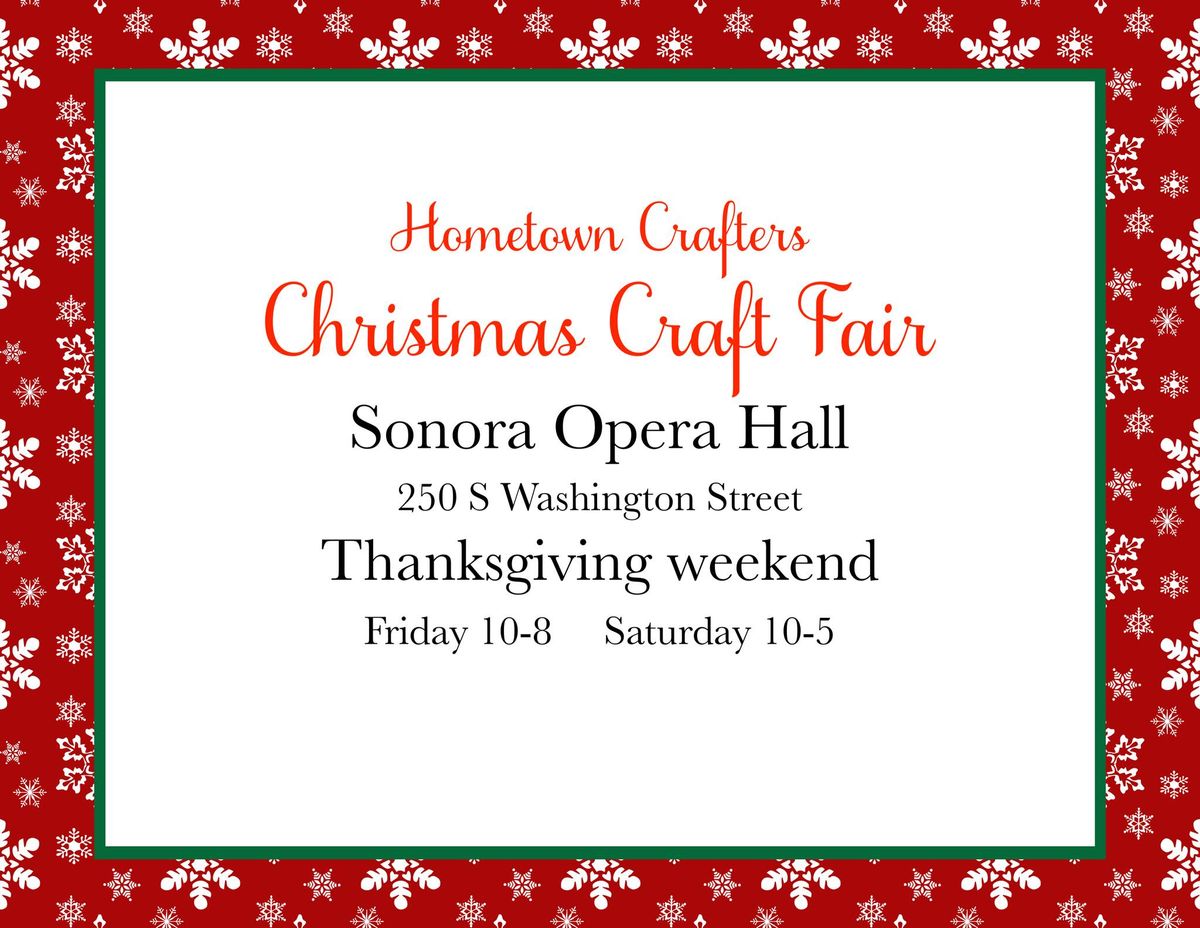 Hometown Crafters Christmas craft fair 